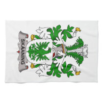 Escudo de la familia de Skaaning toallas de cocina