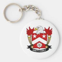 Escudo de la familia de Swett Llaveros Personalizados