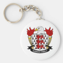 Escudo de la familia de Tasker Llaveros Personalizados