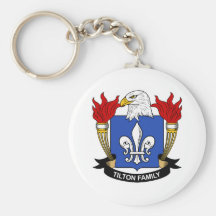 Escudo de la familia de Tilton Llaveros Personalizados