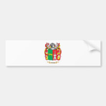 Escudo de la familia de Toro (escudo de armas) Etiqueta De Parachoque