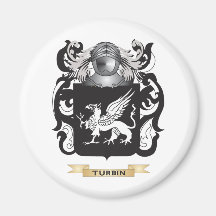 Escudo de la familia de Turbin (escudo de armas) Imán De Frigorífico