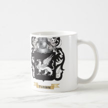 Escudo de la familia de Turbin (escudo de armas) Tazas