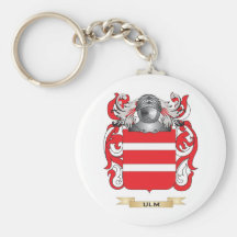 Escudo de la familia de Ulm (escudo de armas) Llaveros Personalizados