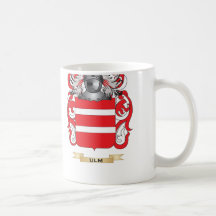 Escudo de la familia de Ulm (escudo de armas) Tazas De Café