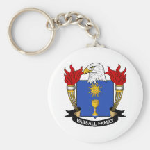 Escudo de la familia de Vassall Llaveros Personalizados