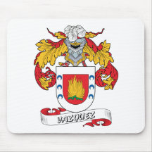 Escudo de la familia de Vázquez Tapetes De Ratones