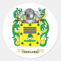 Escudo de la familia de Vergara (escudo de armas) Pegatina