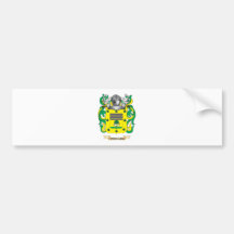 Escudo de la familia de Vergara (escudo de armas) Etiqueta De Parachoque