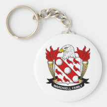 Escudo de la familia de Wardwell Llavero Personalizado