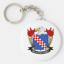 Escudo de la familia de Welsteed Llaveros Personalizados