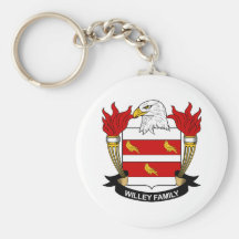 Escudo de la familia de Willey Llavero Personalizado