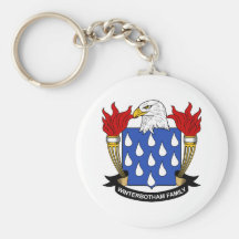 Escudo de la familia de Winterbotham Llavero Personalizado
