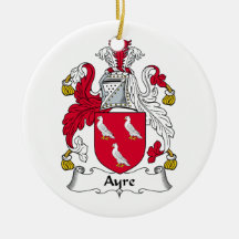 Escudo de la familia del Bassett Ornamento De Navidad
