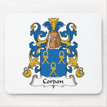 Escudo de la familia del cordón tapetes de raton