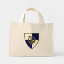 Escudo de la música bolsa de mano