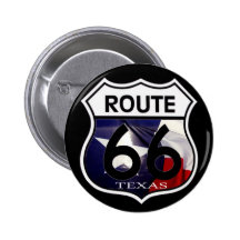 Escudo de la ruta 66 de la bandera de Tejas Pin