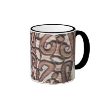 Escudo de Polynezian Taza De Café