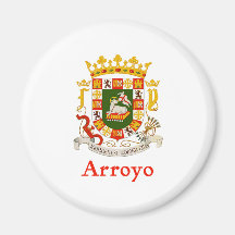 Escudo de Puerto Rico del Arroyo Iman Para Frigorífico