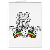 Escudo de Rasta Tarjetas