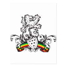 Escudo de Rasta Tarjetas Postales