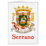 Escudo de Serrano de Puerto Rico Felicitacion