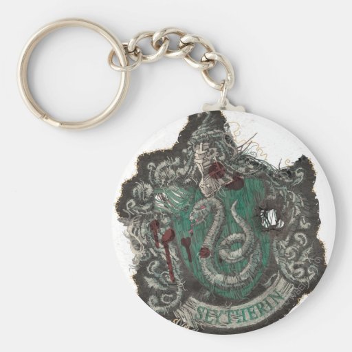 Escudo de Slytherin - destruido Llaveros Personalizados