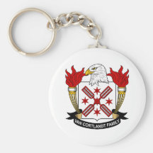 Escudo de Van Cortlandt Family Llaveros Personalizados
