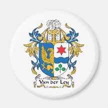 Escudo de Van der Ley Family Imanes De Nevera