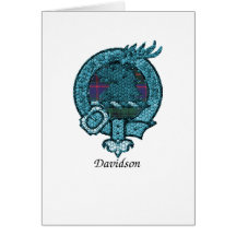 Escudo del clan de Davidson Tarjeta