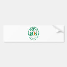Escudo del día de St Patrick Etiqueta De Parachoque