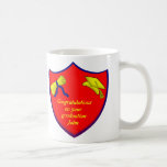 Escudo del graduado taza