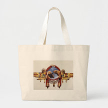 Escudo del indio del grisáceo bolsas