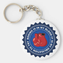 Escudo fantástico del boxeo llaveros