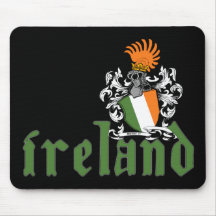 Escudo Mousepad de Irlanda Tapetes De Raton