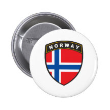 Escudo negro Noruega Pins