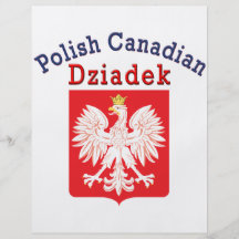 Escudo polaco Dziadek de Eagle del canadiense Tarjetón
