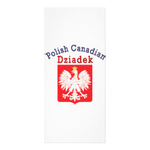 Escudo polaco Dziadek de Eagle del canadiense Tarjetas Publicitarias A Todo Color