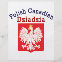 Escudo polaco Dziadzia de Eagle del canadiense Flyer A Todo Color