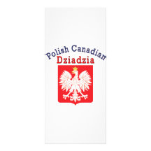 Escudo polaco Dziadzia de Eagle del canadiense Tarjeta Publicitaria A Todo Color