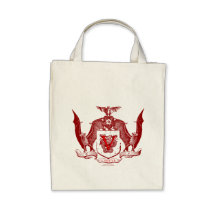 Escudo rojo sangre de Vampyr Bolsas