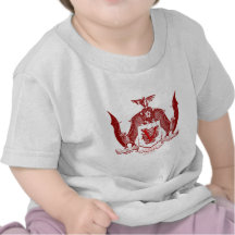 Escudo rojo sangre de Vampyr Camisetas