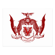 Escudo rojo sangre de Vampyr Postales