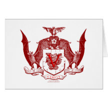 Escudo rojo sangre de Vampyr Tarjeta