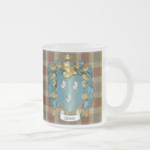 Escudo y tartán de la familia de Gibson (ingleses) Taza De Café