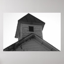 Escuela Bell negra y blanca Poster