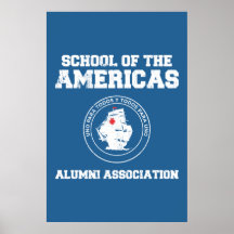 escuela de los alumnos de Américas Poster