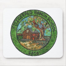 Escuela del rancho de Fitzgerald, 1866, Pinole Cal Alfombrillas De Ratones