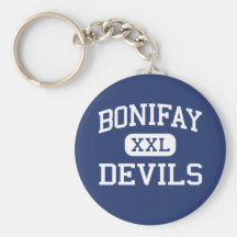 Escuela secundaria Bonifay la Florida de los diabl Llaveros Personalizados