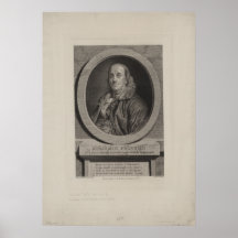 Escultura de BENJAMIN FRANKLIN por Chevillet Poster